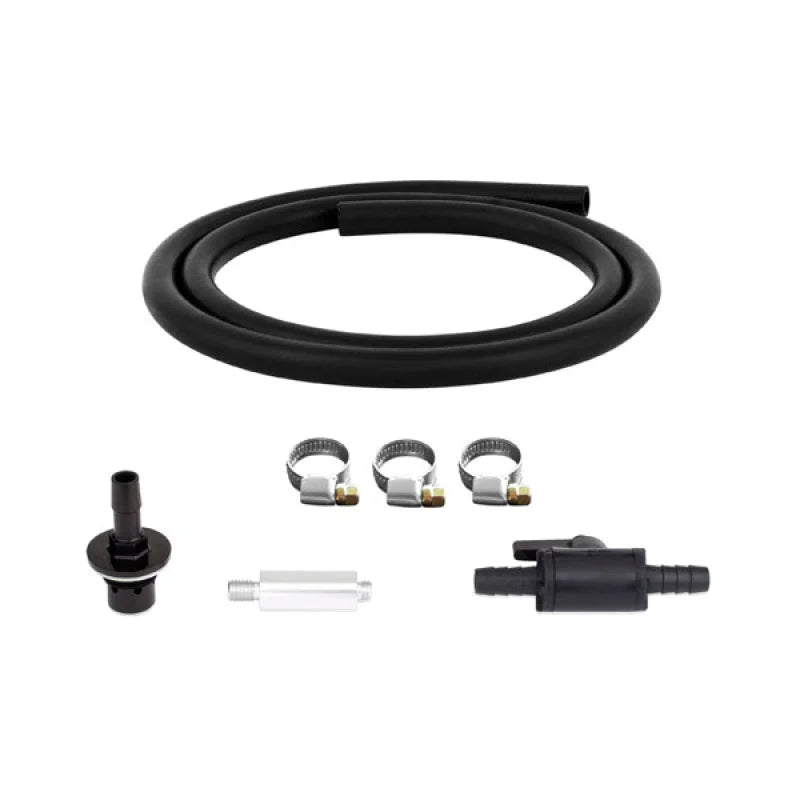Mishimoto Compact Baffled Oil Catch Can Petcock Drain Kit w/ Metal Drain Fitting - Main Product View