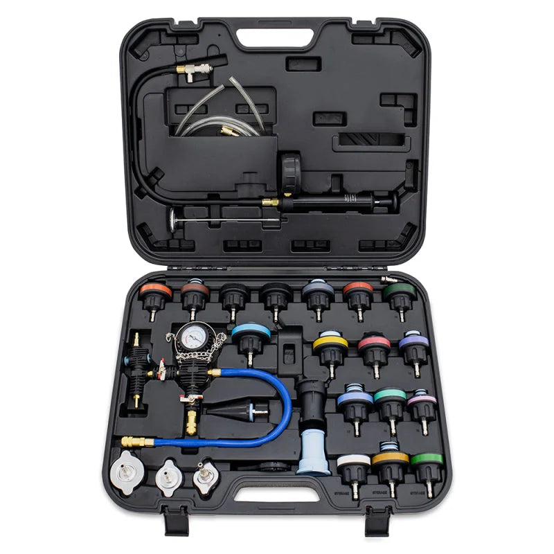 Mishimoto Cooling System Pressure Tester / Vacuum Purge Kit - 28pc - Main Product View