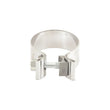 Load image into Gallery viewer, Mishimoto Dual Offset Tips 2.5in Inlet 3in Outlet Slash Cut - Black - Back View