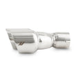 Load image into Gallery viewer, Mishimoto Dual Offset Tips 2.5in Inlet 3in Outlet Slash Cut - Polished - Detail View