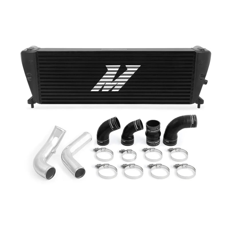 Mishimoto Ford Ranger 3.2L Diesel Intercooler Kit 2011+ Black w/ Polished Pipes - Main Product View