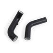 Load image into Gallery viewer, Mishimoto Ford Ranger 3.2L Diesel Intercooler Kit 2011+ Silver w/ Wrinkle Black Pipes - Side View
