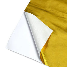 Load image into Gallery viewer, Mishimoto Gold Reflective Barrier w/ Adhesive Backing 12 inches x 24 inches - Main Product View