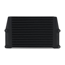 Load image into Gallery viewer, Mishimoto Heavy-Duty Oil Cooler - 10in. Same-Side Outlets - Black - Side View
