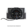 Load image into Gallery viewer, Mishimoto Heavy-Duty Oil Cooler - 10in. Same-Side Outlets - Silver - Side View