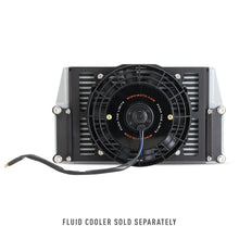 Load image into Gallery viewer, Mishimoto Heavy-Duty Oil Cooler - 10in. Same-Side Outlets - Silver - Side View