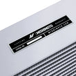 Load image into Gallery viewer, Mishimoto Heavy-Duty Oil Cooler - 10in. Same-Side Outlets - Silver - Back View