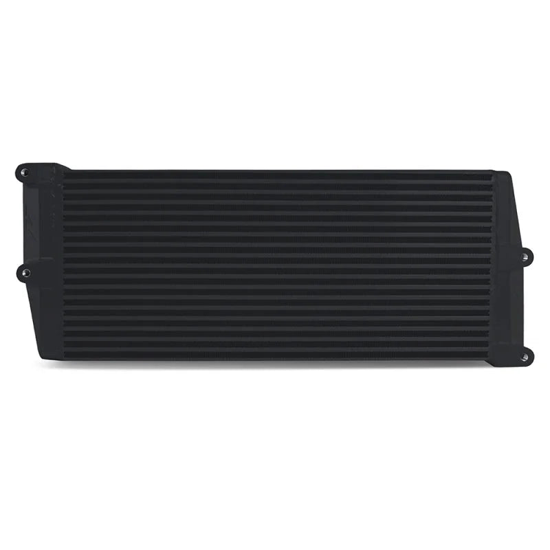 Mishimoto Heavy-Duty Oil Cooler - 17in. Opposite-Side Outlets - Black - Side View