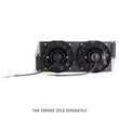 Load image into Gallery viewer, Mishimoto Heavy-Duty Oil Cooler - 17in. Opposite-Side Outlets - Silver - Side View