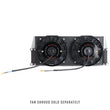 Load image into Gallery viewer, Mishimoto Heavy-Duty Oil Cooler - 17in. Same-Side Outlets - Silver - Back View
