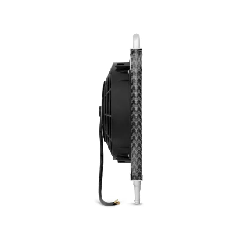Mishimoto Heavy Duty Transmission Cooler w/ Electric Fan - Side View
