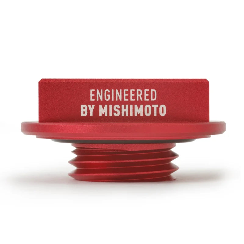 Mishimoto Honda Hoonigan Oil Filler Cap - Red - Back View