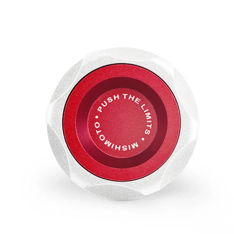 Mishimoto Honda Oil FIller Cap - Red - Back View