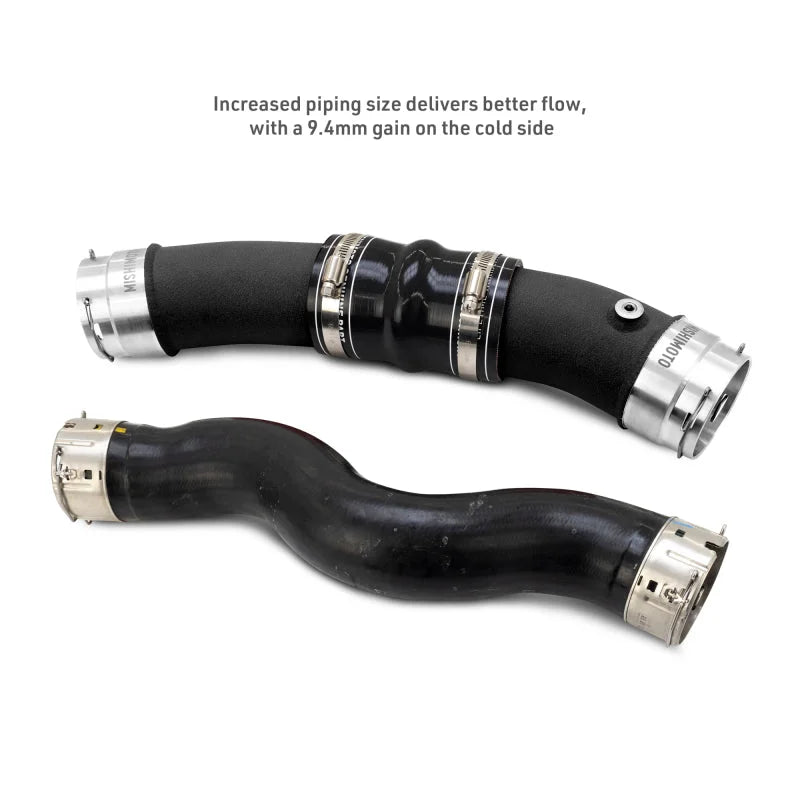 Mishimoto Intercooler Pipe Kit - Black fits 2024-2026 Toyota Land Cruiser / Toyota Tacoma - Back View