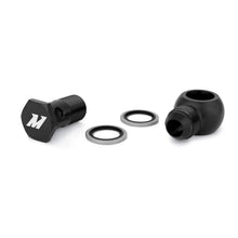 Load image into Gallery viewer, Mishimoto M20 x -10AN Black Banjo Fitting w/ Bolt - Side View