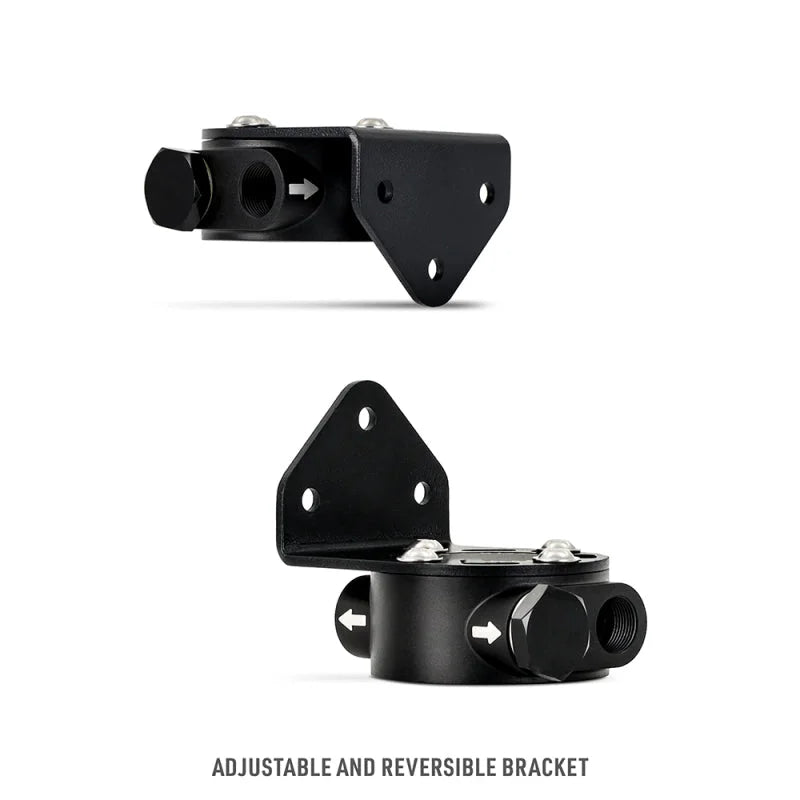 Mishimoto M20 x 1.5 - Remote Oil Filter Mount - Black - Additional View 6