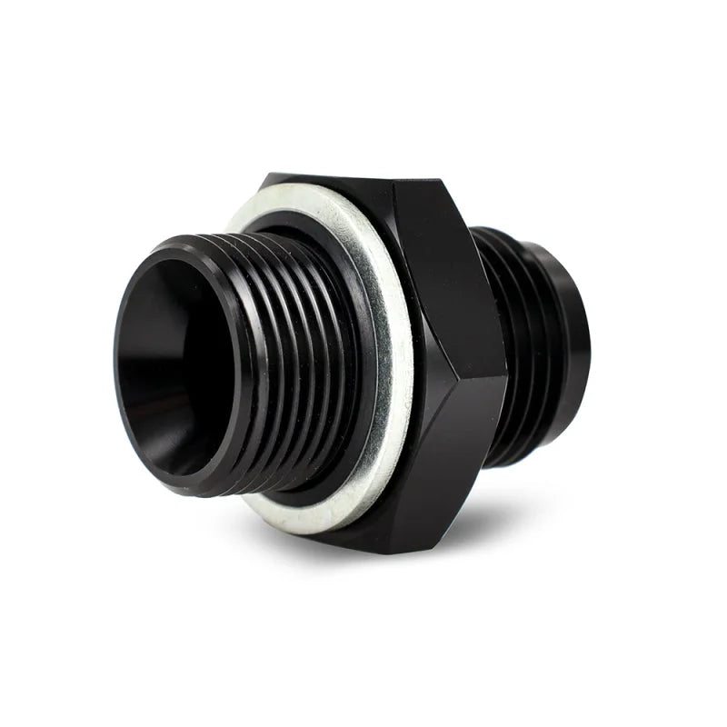 Mishimoto M22 x 1.5 - 10AN Aluminum Fitting - Black - Side View
