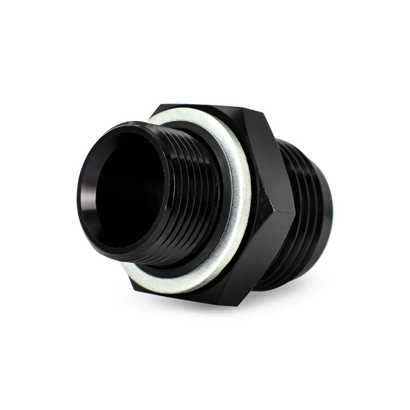 Mishimoto M22 x 1.5 - 12AN Aluminum Fitting - Black - Side View