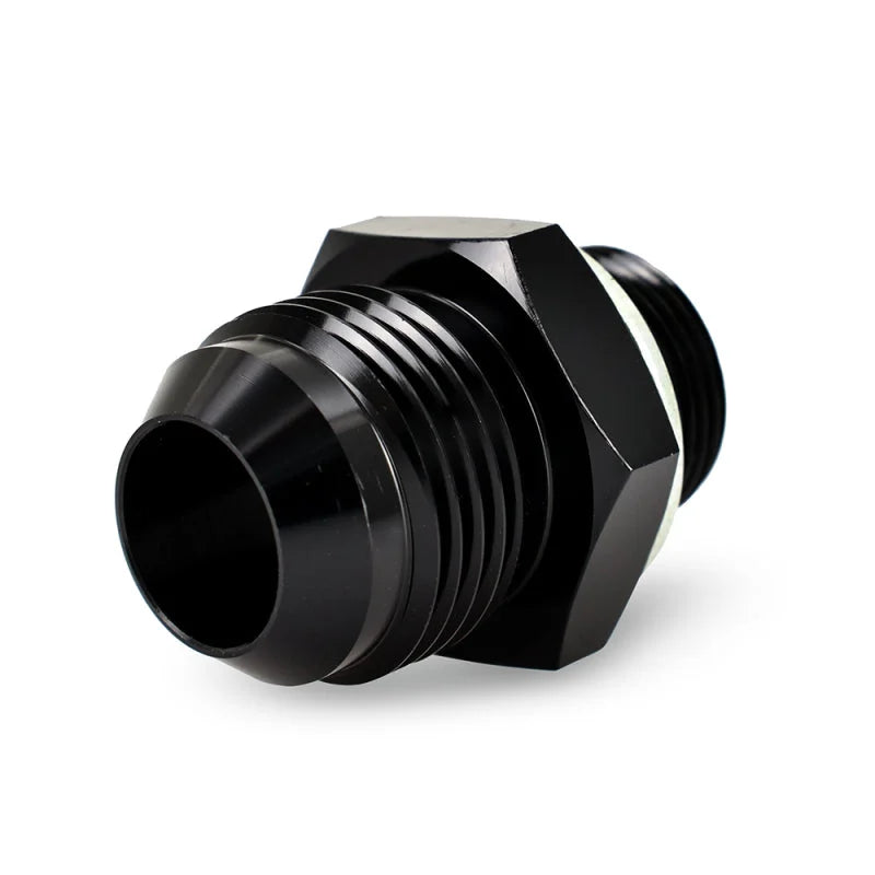 Mishimoto M22 x 1.5 - 12AN Aluminum Fitting - Black - Back View