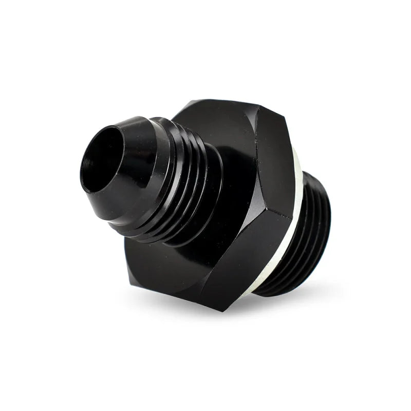 Mishimoto M22 x 1.5 - 8AN Aluminum Fitting - Black - Side View