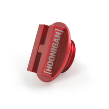 Load image into Gallery viewer, Mishimoto Mazda Hoonigan Oil Filler Cap - Red - Side View