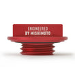 Load image into Gallery viewer, Mishimoto Mazda Hoonigan Oil Filler Cap - Red - Installation View