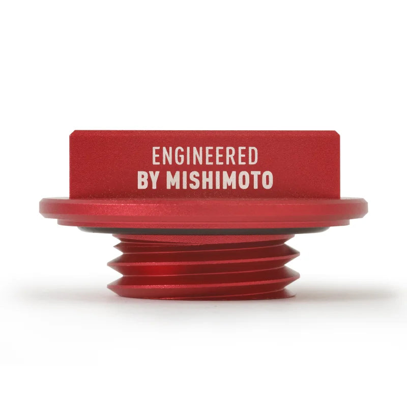 Mishimoto Mazda Hoonigan Oil Filler Cap - Red - Installation View