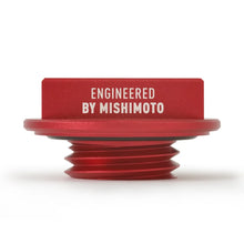Load image into Gallery viewer, Mishimoto Mazda Hoonigan Oil Filler Cap - Red - Installation View