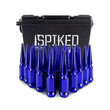Load image into Gallery viewer, Mishimoto Mishimoto Steel Spiked Lug Nuts M12 x 1.5 24pc Set Blue - Back View