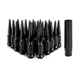 Load image into Gallery viewer, Mishimoto Mishimoto Steel Spiked Lug Nuts M14 x 1.5 24pc Set Black - Main Product View