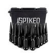 Load image into Gallery viewer, Mishimoto Mishimoto Steel Spiked Lug Nuts M14 x 1.5 24pc Set Black - Installation View