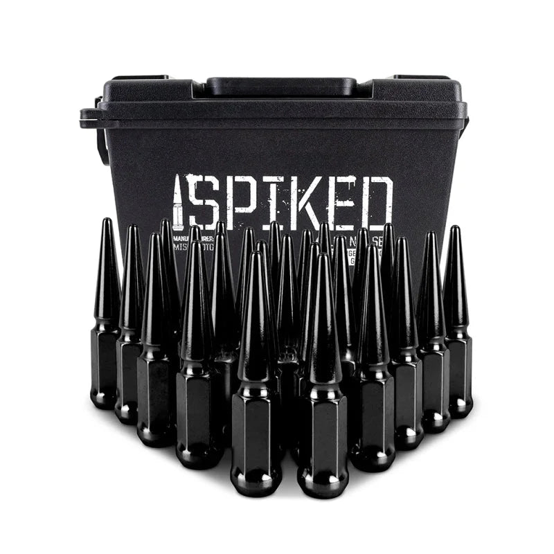 Mishimoto Mishimoto Steel Spiked Lug Nuts M14 x 1.5 24pc Set Black - Installation View