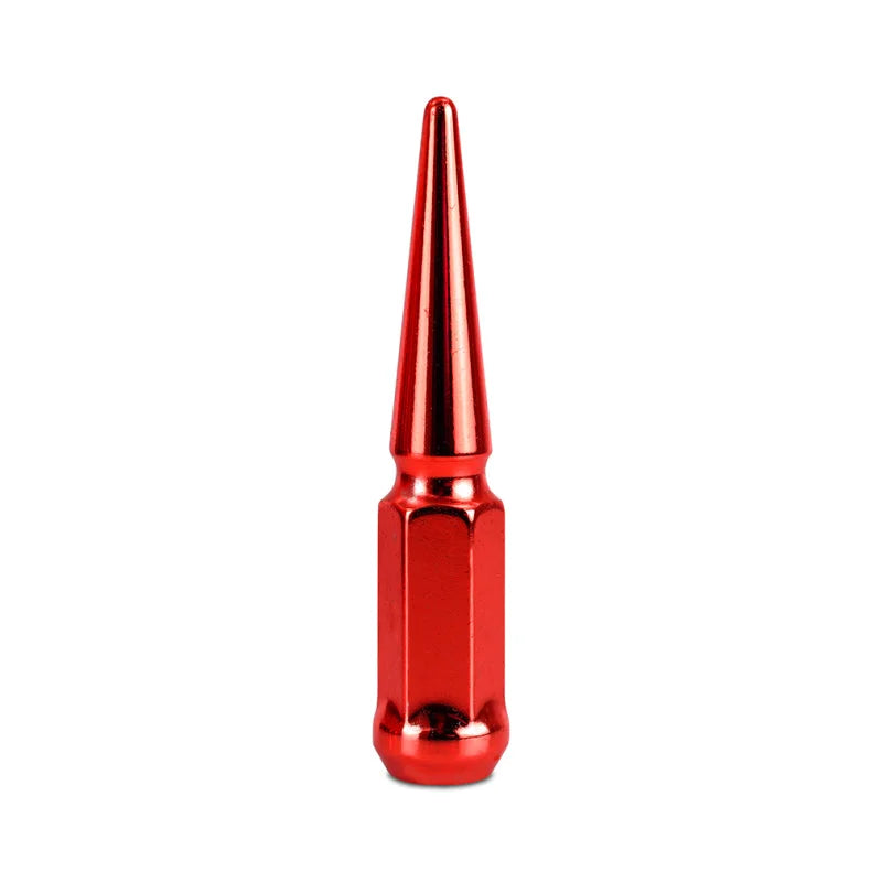 Mishimoto Mishimoto Steel Spiked Lug Nuts M14 x 1.5 24pc Set Red - Side View