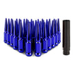 Load image into Gallery viewer, Mishimoto Mishimoto Steel Spiked Lug Nuts M14 x 1.5 32pc Set Blue - Main Product View