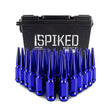 Load image into Gallery viewer, Mishimoto Mishimoto Steel Spiked Lug Nuts M14 x 1.5 32pc Set Blue - Installation View