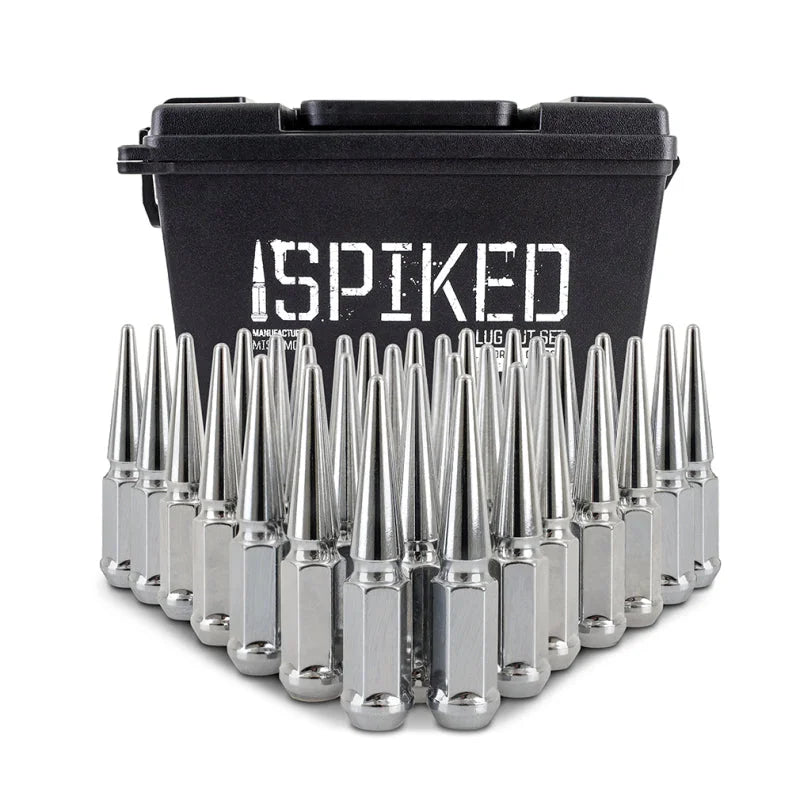 Mishimoto Mishimoto Steel Spiked Lug Nuts M14 x 1.5 32pc Set Chrome - Installation View