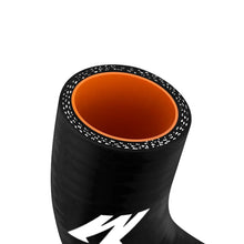 Load image into Gallery viewer, Mishimoto Mitsubishi EVO 4/5/6 Upper Black Silicone Hose - Side View
