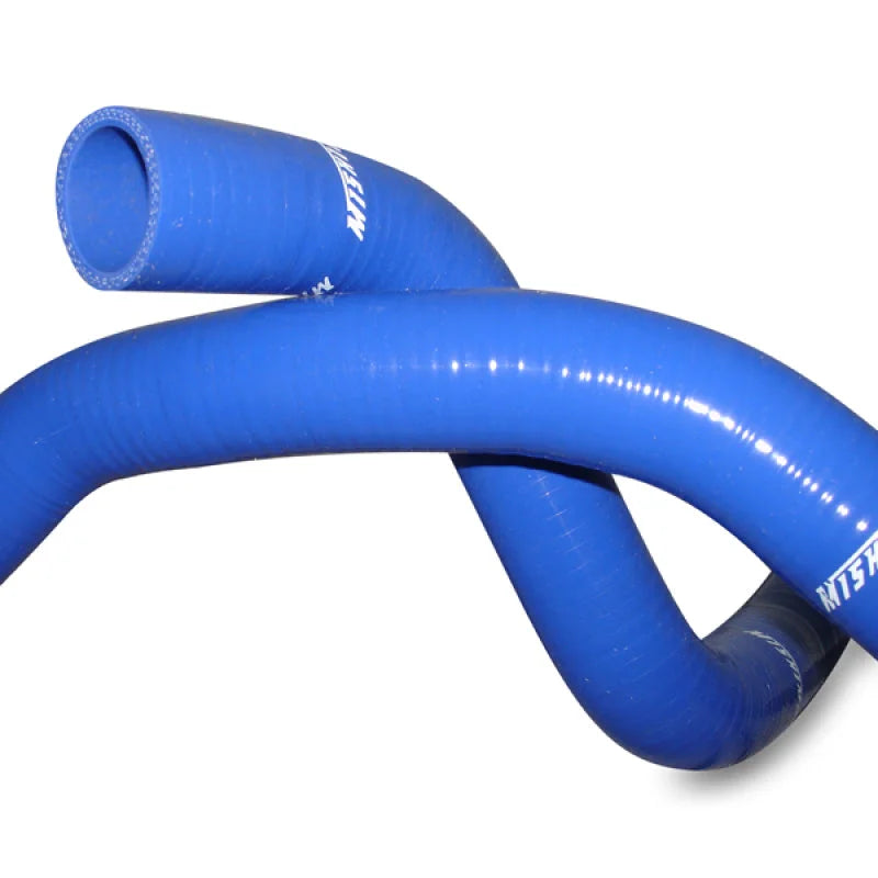 Mishimoto Mitsubishi EVO 8 Blue Silicone Hose Kit - Side View