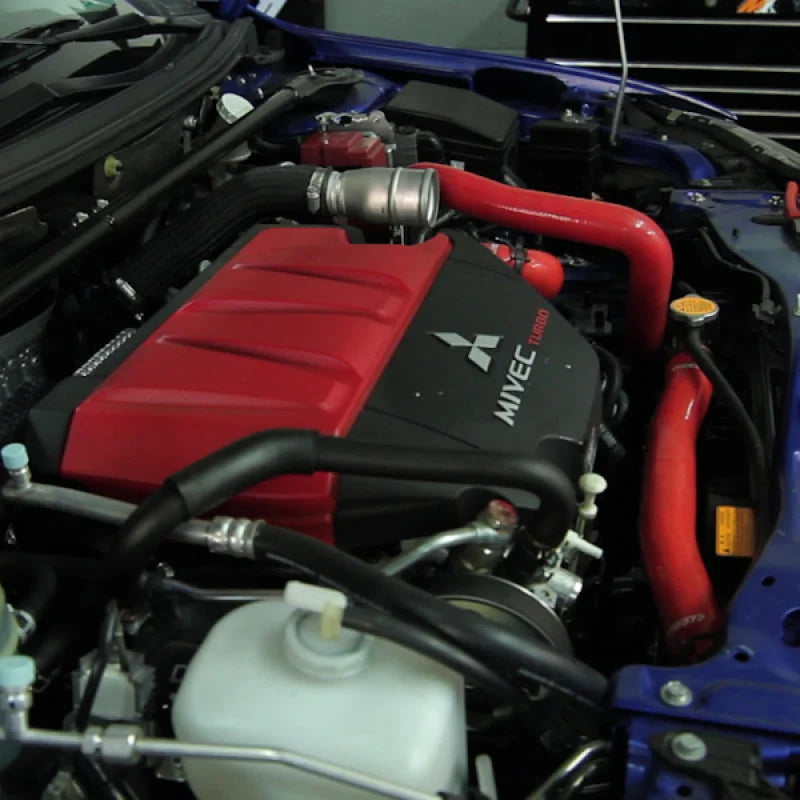 Mishimoto Mitsubishi EVO X Red Silicone Hose Kit - Side View