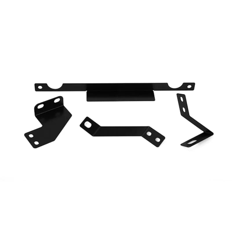 Mishimoto Mitsubishi Evolution 7/8/9 Black Oil Cooler Kit - Back View