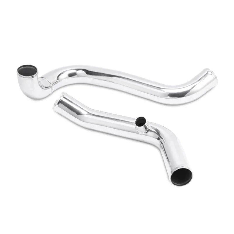 Mishimoto Mitsubishi Lancer Evolution 7/8/9 BLUE Upper Intercooler Pipe Kit - Side View