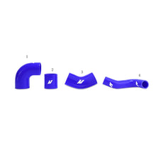Load image into Gallery viewer, Mishimoto Mitsubishi Lancer Evolution 7/8/9 BLUE Upper Intercooler Pipe Kit - Detail View