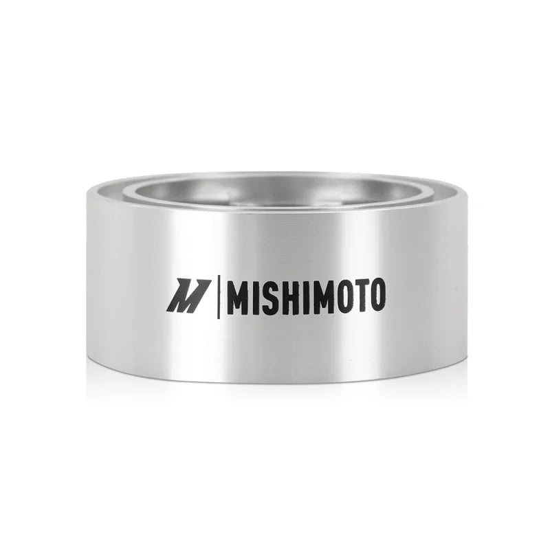 Mishimoto Oil Filter Spacer 32mm M20 x 1.5 Thread - Silver - Side View