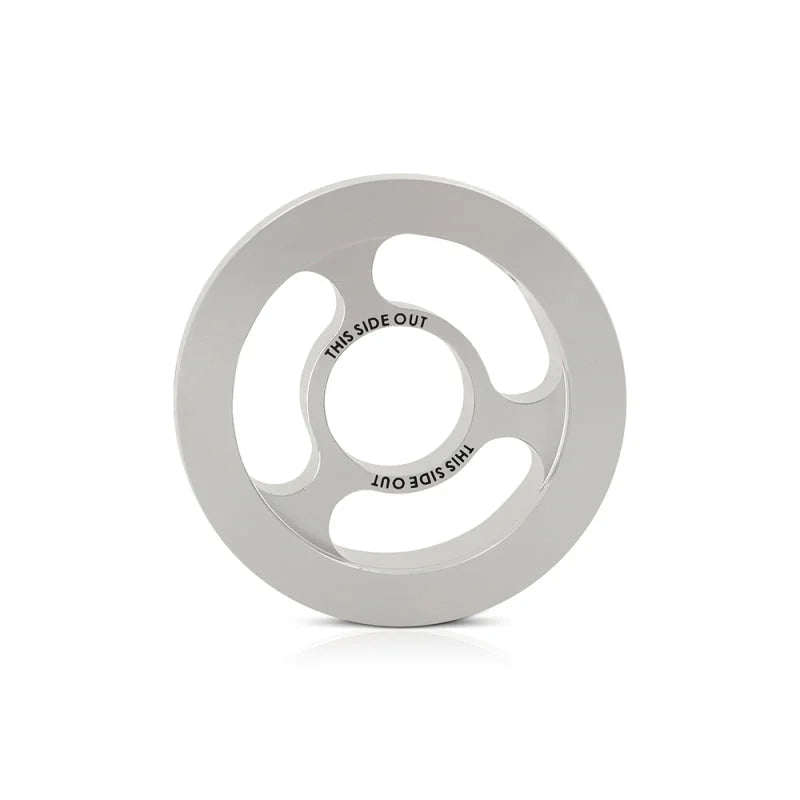 Mishimoto Oil Filter Spacer 32mm M20 x 1.5 Thread - Silver - Back View