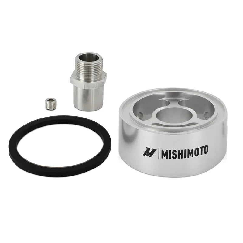 Mishimoto Oil Filter Spacer 32mm M22 x 1.5 Thread - Silver - Main Product View