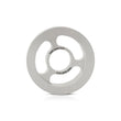 Load image into Gallery viewer, Mishimoto Oil Filter Spacer 32mm M22 x 1.5 Thread - Silver - Side View