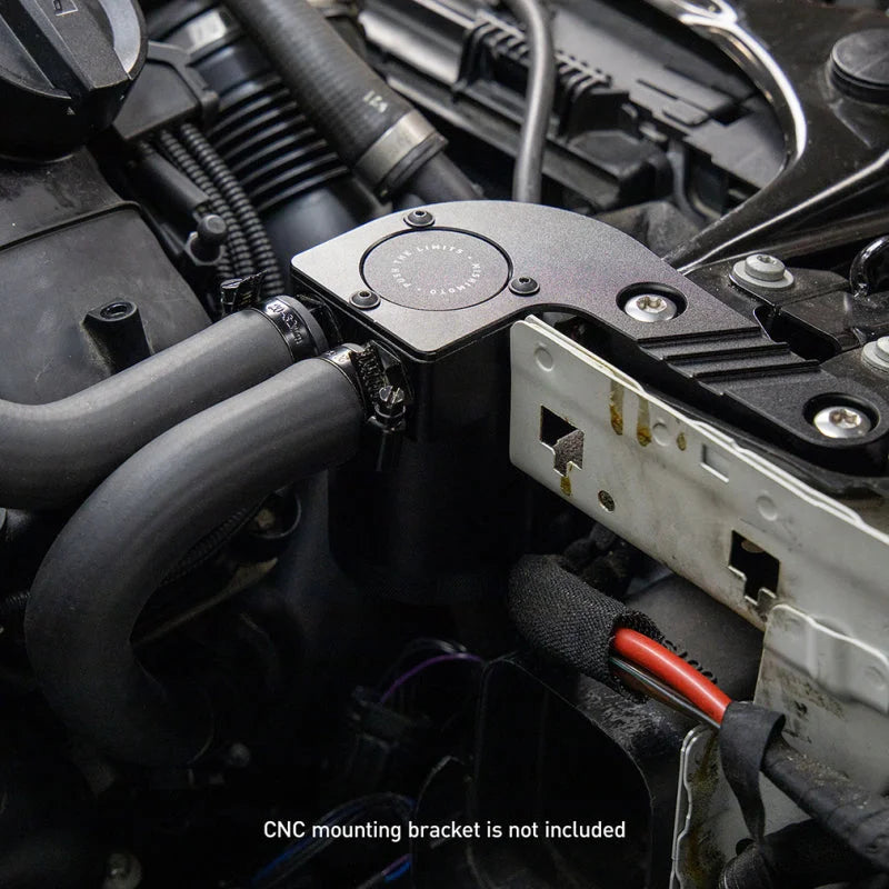 Mishimoto Parallel Port Universal Baffled Oil Catch Can - Installation View
