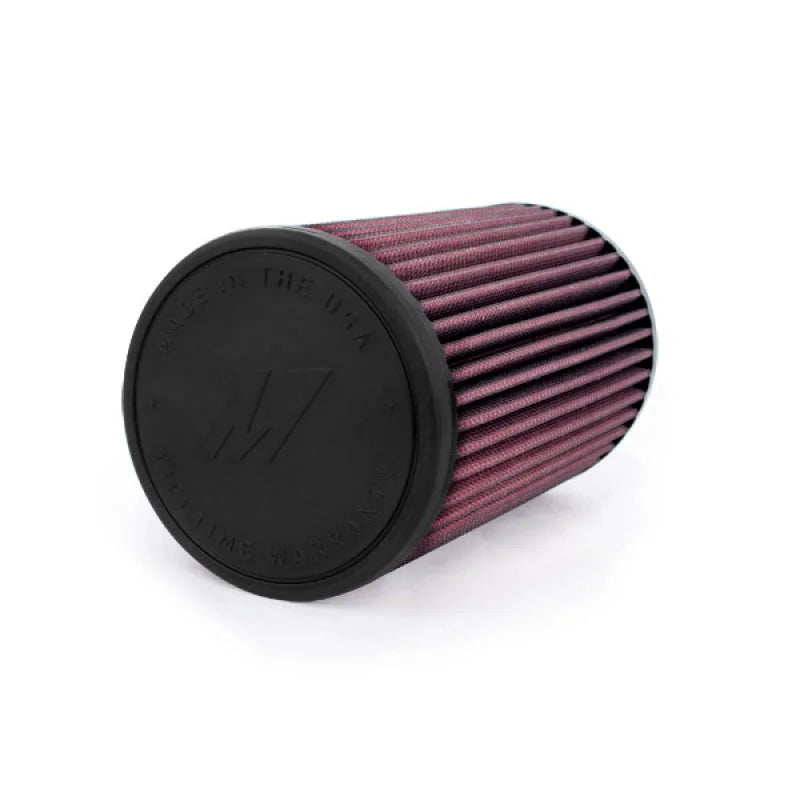 Mishimoto Performance Air Filter - 2.75in Inlet / 8in Length - Side View