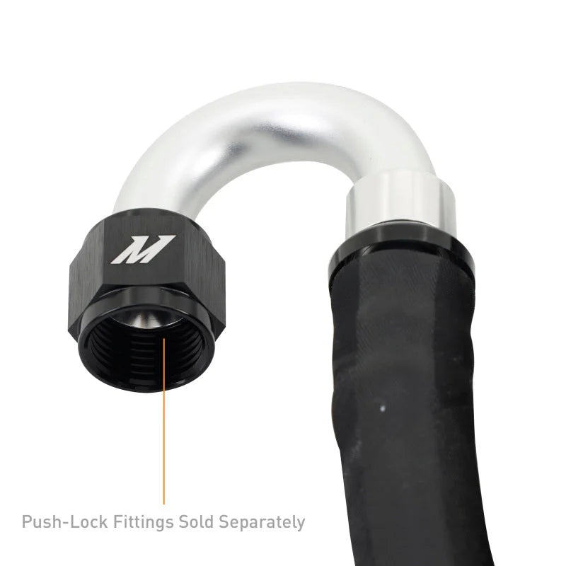 Mishimoto Push Lock Hose, Black, -10AN, 240in Length - Detail View