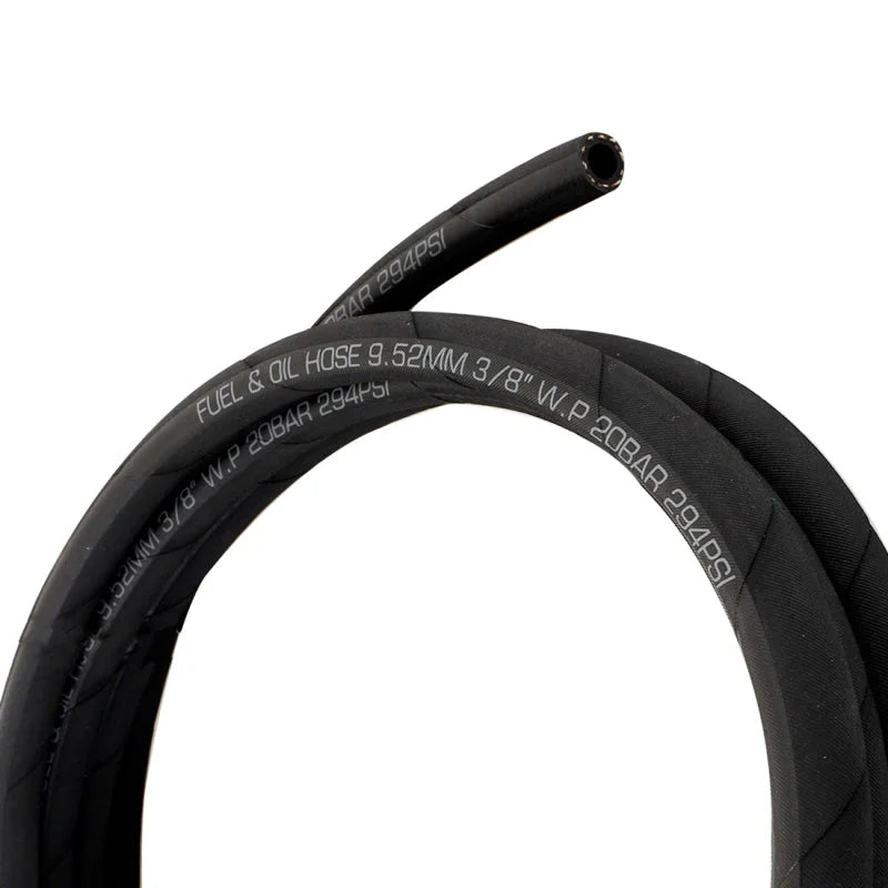 Mishimoto Push Lock Hose, Black, -6AN, 120in Length - Detail View